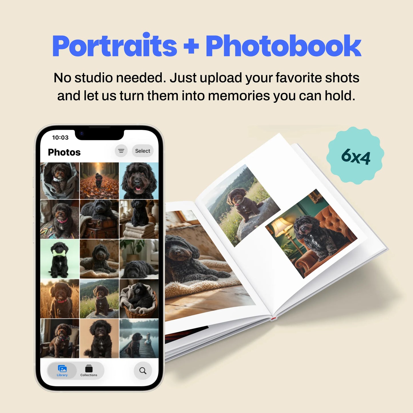 Portraits - Digital Images + Photobook - 6x4