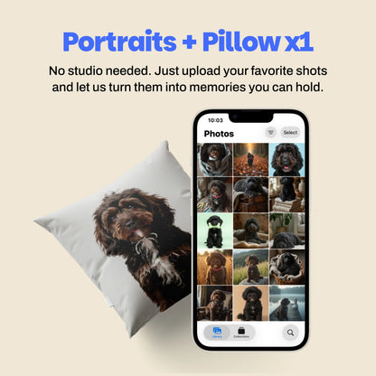Portraits - Digital Images + Pillow x1